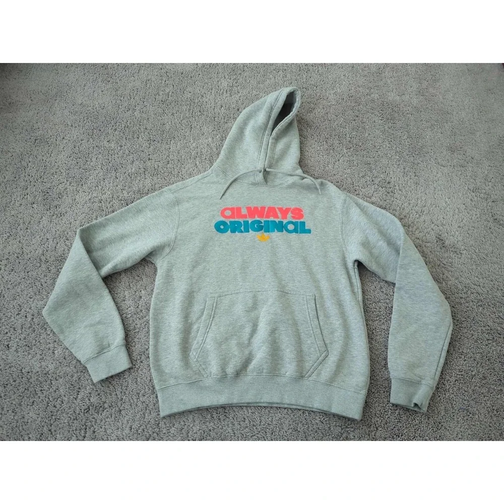 Adidas Hoodie Mens M Gray Long Sleeve Sweatshirt 